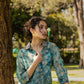 Organza Shirt-Teal Green